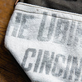 Mini Tote with Vintage Canvas: Cincinnati, Ohio