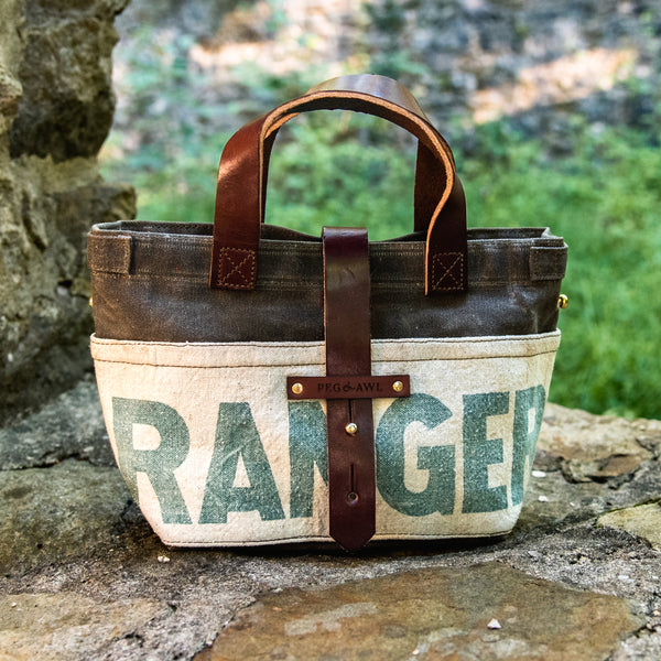Mini Tote with Vintage Canvas: Ranger
