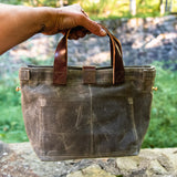 Mini Tote with Vintage Canvas: Ranger