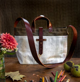Standard Tote with Vintage Canvas: Chicken