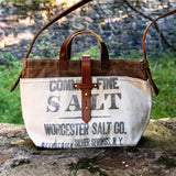 Standard Tote with Vintage Canvas: Salt