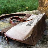 Standard Tote with Vintage Canvas: Salt