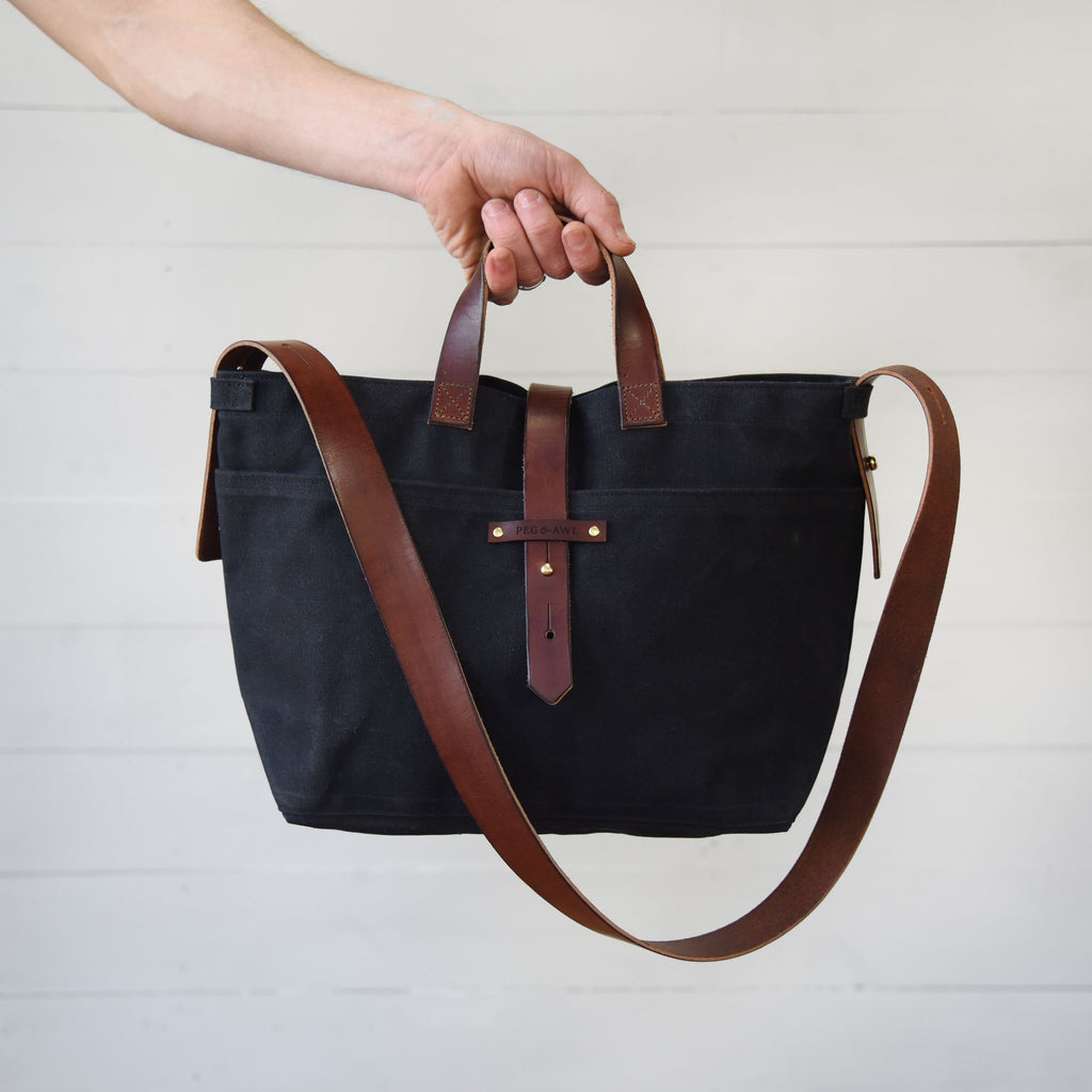 Leather messenger bag , Canvas Bags, Extra large bag XL