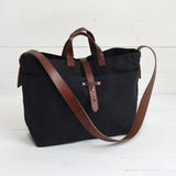 Large Waxed Canvas Tote without Zipper