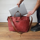 Large Waxed Canvas Tote
