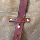 Large Waxed Canvas Tote without Zipper