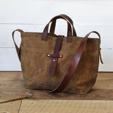 Waxed Canvas Tote without Zipper