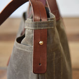 Large Waxed Canvas Tote
