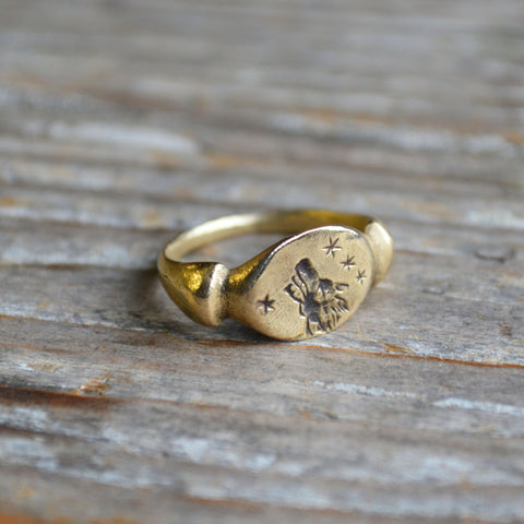Wolf + Stars Ring