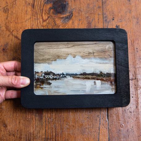 Framed Original Plein Air Painting by Walter Kent: Barnegat Bay, 2020