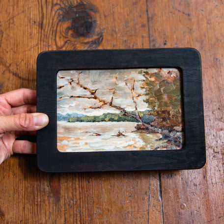 Framed Original Plein Air Painting by Walter Kent: Lake Superior, 2020