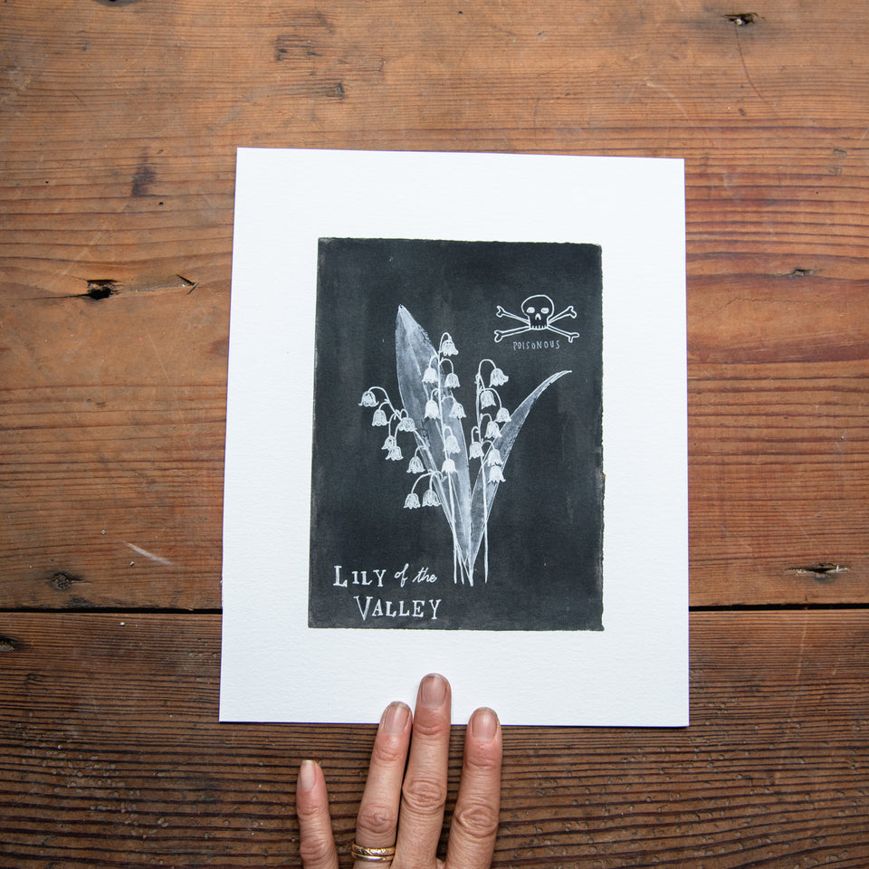 Botanical Art Print: Lily of the Valley